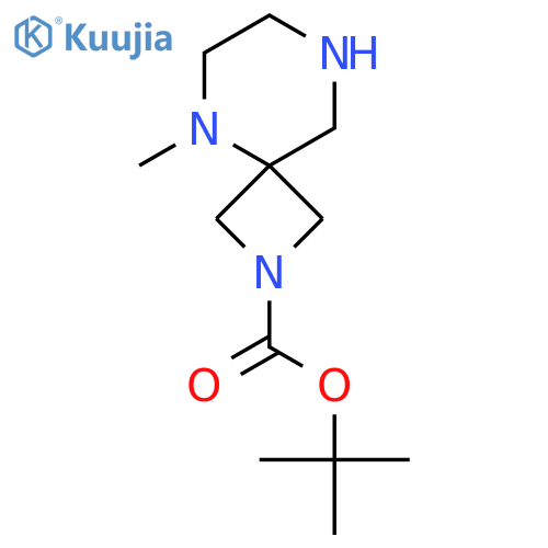 tert-butyl 5-methyl-2,5,8-triazaspiro[3.5]nonane-2-carboxylate structure