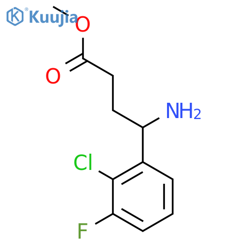 Methyl 4-amino-4-(2-chloro-3-fluorophenyl)butanoate structure
