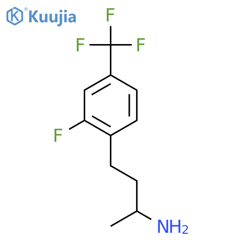 4-[2-Fluoro-4-(trifluoromethyl)phenyl]butan-2-amine structure