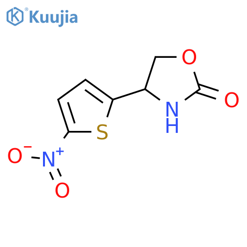 4-(5-Nitrothiophen-2-yl)-1,3-oxazolidin-2-one structure
