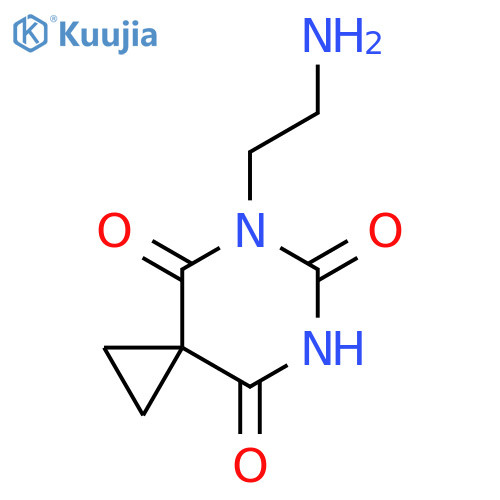5,7-Diazaspiro[2.5]octane-4,6,8-trione, 5-(2-aminoethyl)- structure