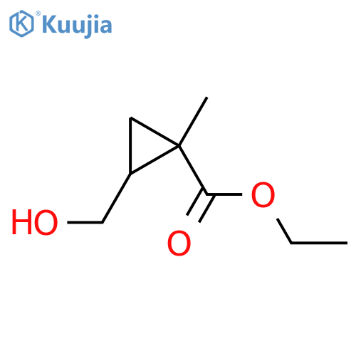 Ethyl 2-(hydroxymethyl)-1-methylcyclopropane-1-carboxylate structure