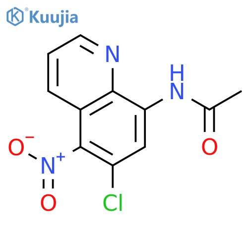 Acetamide, N-(6-chloro-5-nitro-8-quinolinyl)- structure