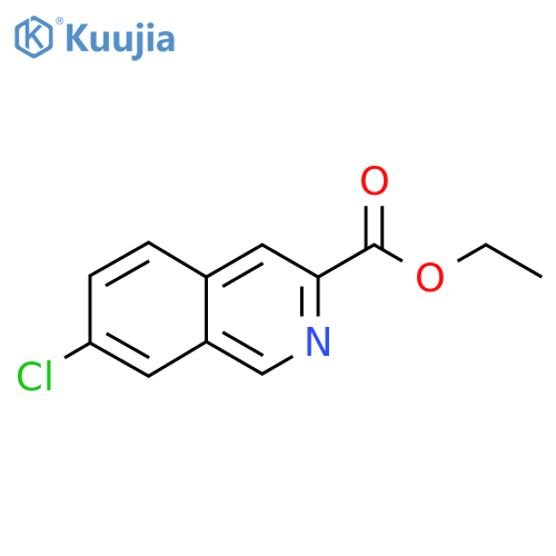Ethyl 7-chloroisoquinoline-3-carboxylate structure