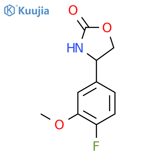 4-(4-Fluoro-3-methoxyphenyl)-1,3-oxazolidin-2-one structure