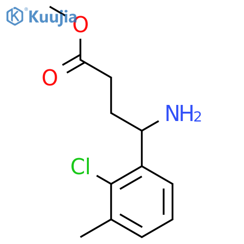 Methyl 4-amino-4-(2-chloro-3-methylphenyl)butanoate structure