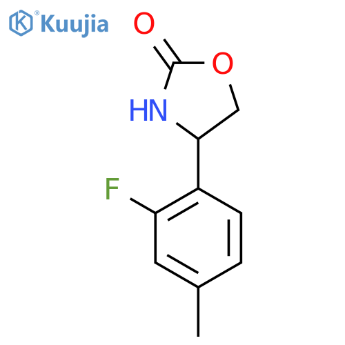 4-(2-Fluoro-4-methylphenyl)-1,3-oxazolidin-2-one structure