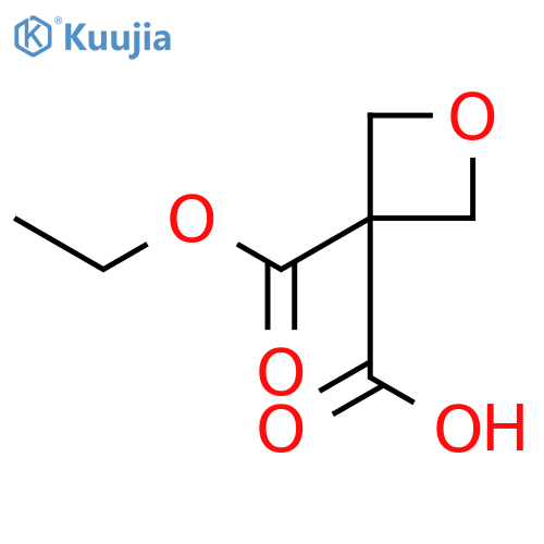 3,3-Oxetanedicarboxylic acid, 3-ethyl ester structure