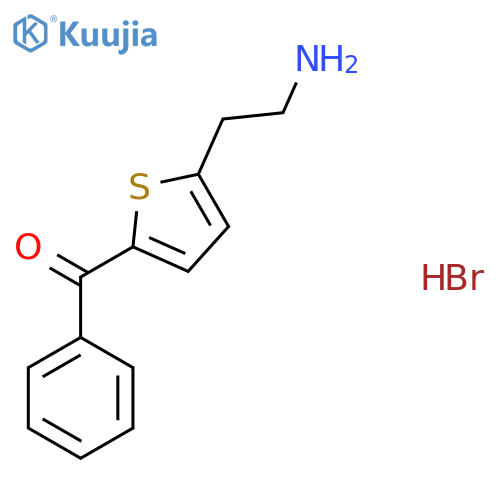 [5-(2-Aminoethyl)-2-thienyl](phenyl)methanone hydrobromide structure