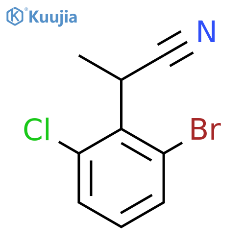 2-(2-Bromo-6-chlorophenyl)propanenitrile structure