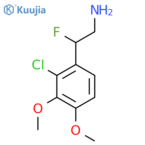 2-(2-Chloro-3,4-dimethoxyphenyl)-2-fluoroethan-1-amine structure