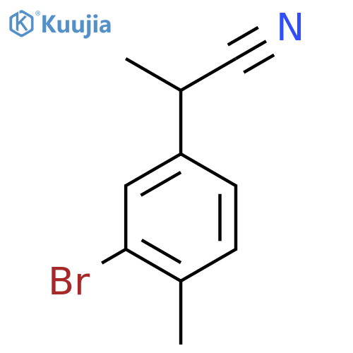 3-Bromo-α,4-dimethylbenzeneacetonitrile structure