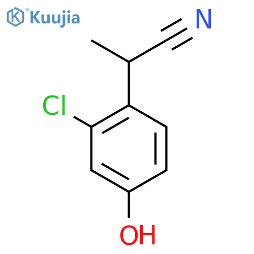 2-(2-Chloro-4-hydroxyphenyl)propanenitrile structure