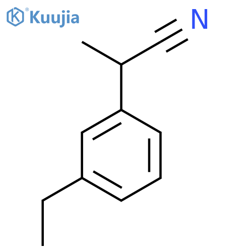 2-(3-Ethylphenyl)propanenitrile structure