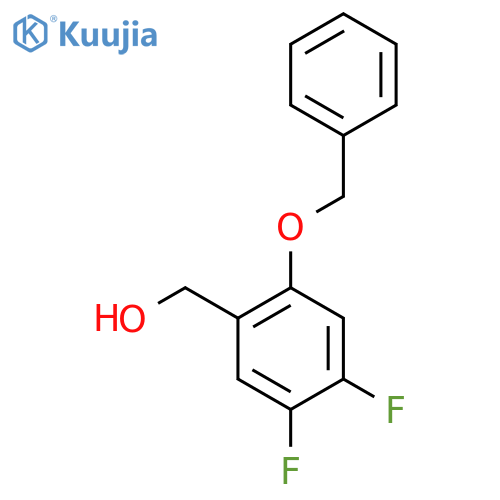 (2-(Benzyloxy)-4,5-difluorophenyl)methanol structure