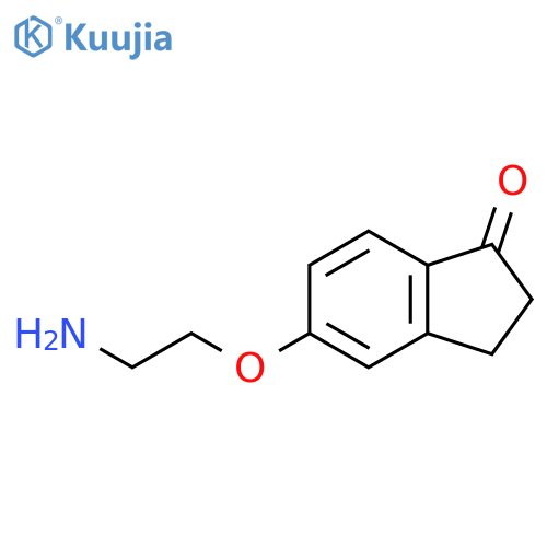 5-(2-Aminoethoxy)-2,3-dihydro-1H-inden-1-one structure