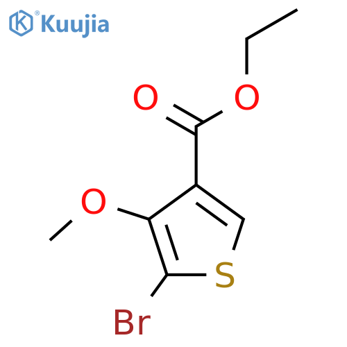 Ethyl 5-bromo-4-methoxythiophene-3-carboxylate structure