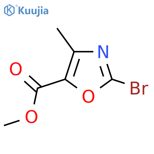 Methyl 2-bromo-4-methyloxazole-5-carboxylate structure