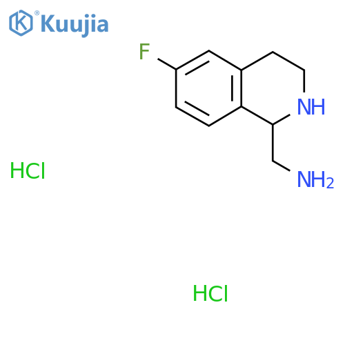 (6-Fluoro-1,2,3,4-tetrahydroisoquinolin-1-yl)methanamine dihydrochloride structure