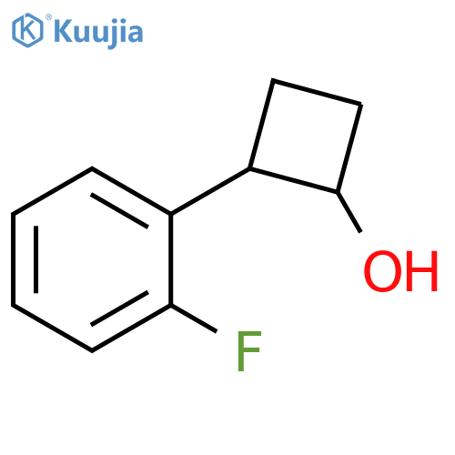 Cyclobutanol, 2-(2-fluorophenyl)- structure
