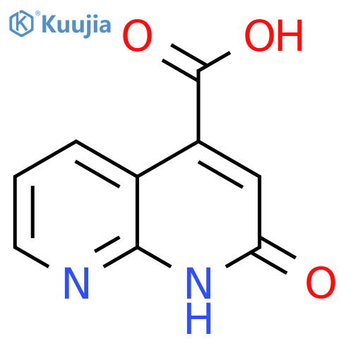 2-hydroxy-1,8-naphthyridine-4-carboxylic acid structure