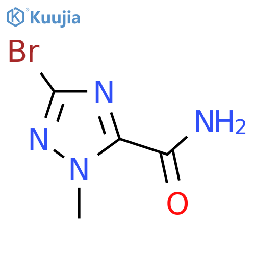 3-Bromo-1-methyl-1H-1,2,4-triazole-5-carboxamide structure
