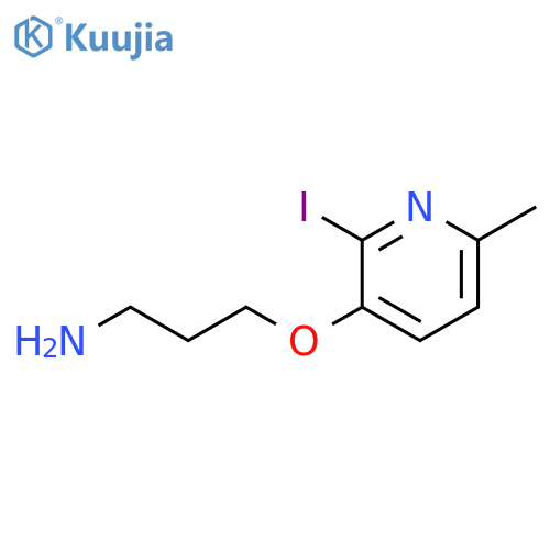 3-(3-Aminopropoxy)-2-iodo-6-methylpyridine structure