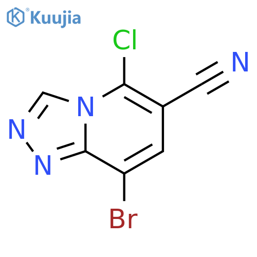 1,2,4-Triazolo[4,3-a]pyridine-6-carbonitrile, 8-bromo-5-chloro- structure