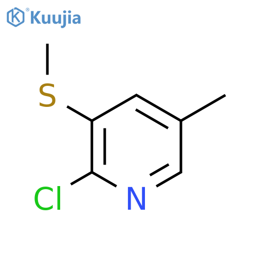 2-Chloro-5-methyl-3-(methylthio)pyridine structure