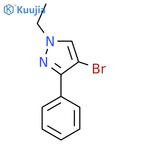 4-Bromo-1-ethyl-3-phenyl-1H-pyrazole structure