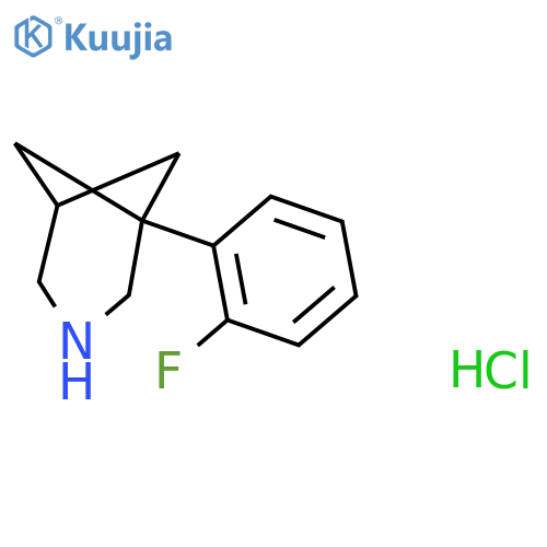 1-(2-FLUOROPHENYL)-3-AZABICYCLO[3.1.1]HEPTANE HCL structure