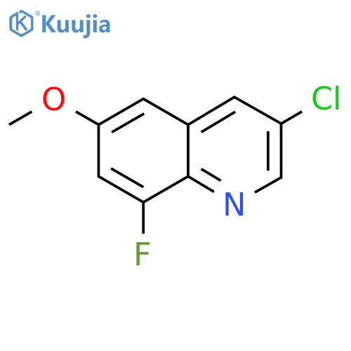 3-Chloro-8-fluoro-6-methoxyquinoline structure