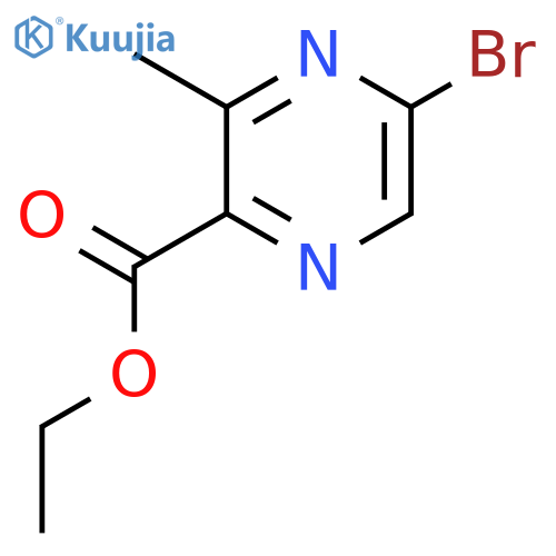 Ethyl 5-bromo-3-methylpyrazine-2-carboxylate structure