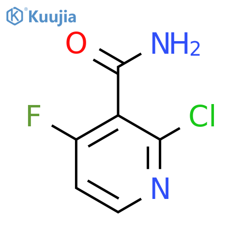 2-chloro-4-fluoropyridine-3-carboxamide structure