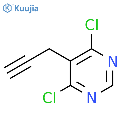 4,6-dichloro-5-(prop-2-yn-1-yl)pyrimidine structure