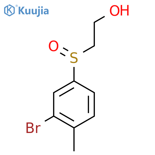 2-(3-Bromo-4-methyl-benzenesulfinyl)-ethanol structure
