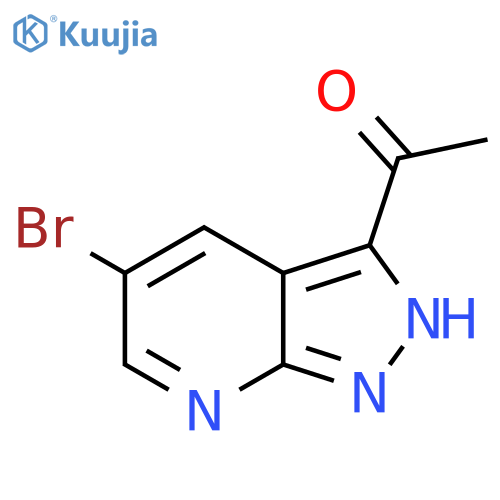 1-(5-Bromo-1H-pyrazolo3,4-bpyridin-3-yl)ethan-1-one structure