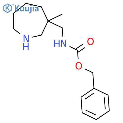 Benzyl ((3-methylazepan-3-yl)methyl)carbamate structure