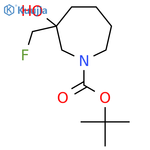 Tert-Butyl 3-(fluoromethyl)-3-hydroxyazepane-1-carboxylate structure
