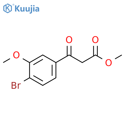 Methyl 4-bromo-3-methoxy-β-oxobenzenepropanoate structure