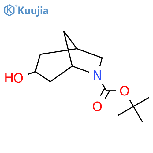 tert-Butyl 3-Hydroxy-6-azabicyclo3.2.1octane-6-carboxylate structure