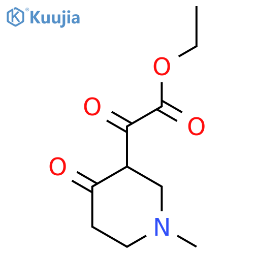 (1-Methyl-4-oxo-piperidin-3-yl)-oxo-acetic acid ethyl ester structure
