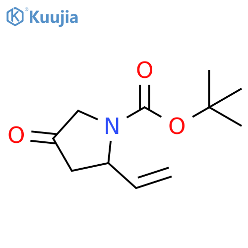 tert-butyl 2-ethenyl-4-oxopyrrolidine-1-carboxylate structure