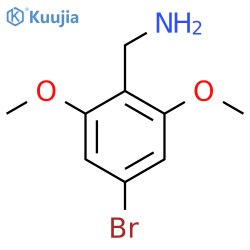 (4-Bromo-2,6-dimethoxyphenyl)methanamine structure