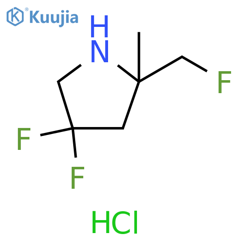 4,4-DIFLUORO-2-(FLUOROMETHYL)-2-METHYLPYRROLIDINE HCL structure