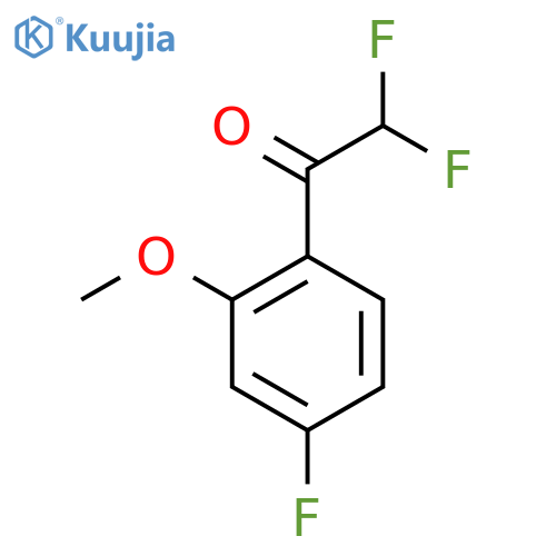 2,2-Difluoro-1-(4-fluoro-2-methoxyphenyl)ethan-1-one structure