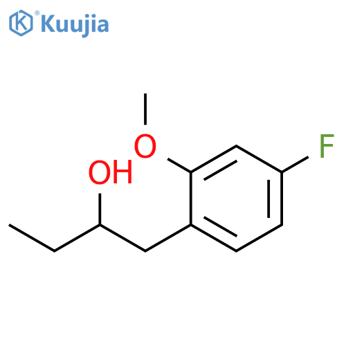Benzeneethanol, α-ethyl-4-fluoro-2-methoxy- structure