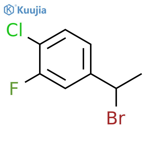 4-(1-bromoethyl)-1-chloro-2-fluorobenzene structure