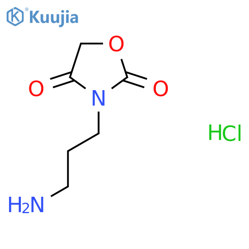 3-(3-Aminopropyl)oxazolidine-2,4-dione hydrochloride structure
