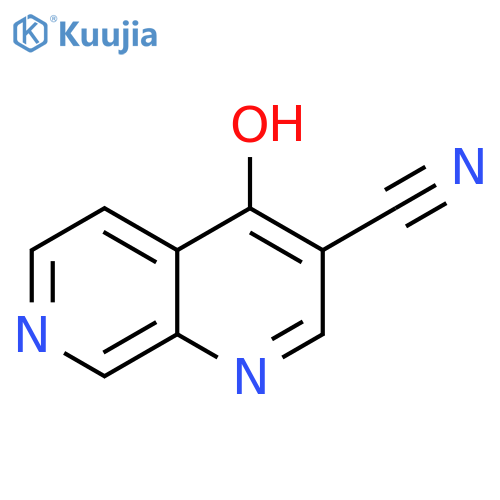 1,7-Naphthyridine-3-carbonitrile, 4-hydroxy- structure